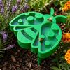 StakeMounted Bee Waterer MultiCompartment FlowerShaped Watering Station Raised Tray