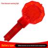 31CM LED Safety Induction Roadblock: Red Plum Blossom Traffic Warning Light.