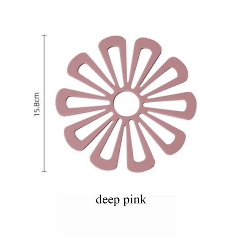 

Kitchen Pot Mat Flower Shape Pot Holders for Hot Pots and Pans Holder Kitchen Insulation Coasters Hot Pad for Dishes 16.8 cm