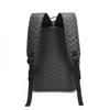 Schoolbag Men's Backpack Simple Personality Fashion Shark Mouth Plaid High School Student College Student Lightweight Computer Backpack School Bag