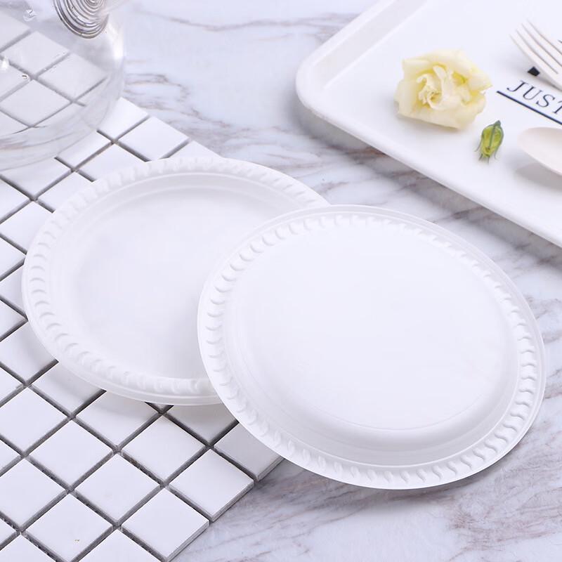 Corn Starch Disposable Round Plates