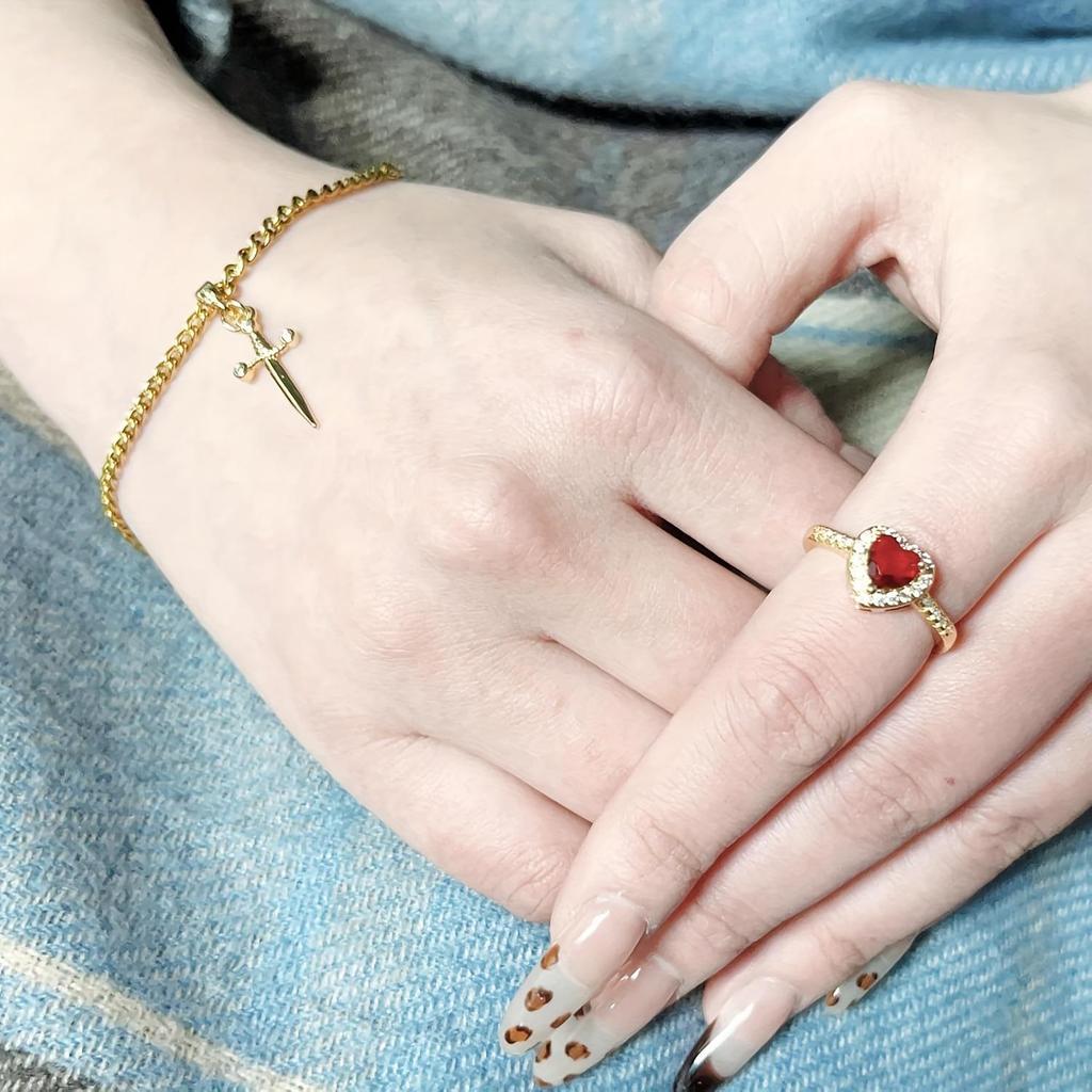 Bransoletka i Pierścionek dla Pary Strzała Amora - Stal Nierdzewna, Nieblaknąca Biżuteria