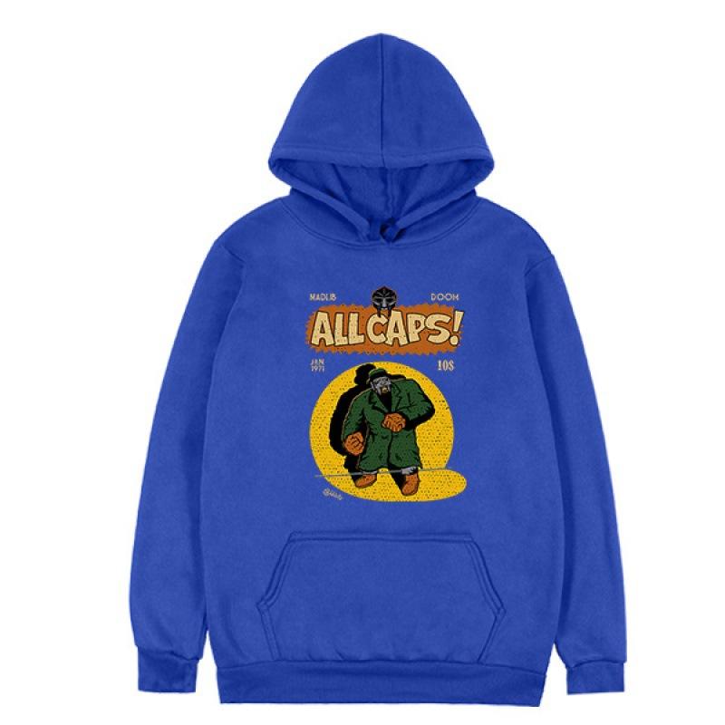 Bluza z kapturem Mf Doom Rapper Print ALL CAPS