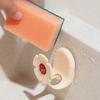 1 Floral suction cup sponge holder - Multifunctional kitchen storage box Suitable for sponges Spoon and spatula With drainage hook Durable