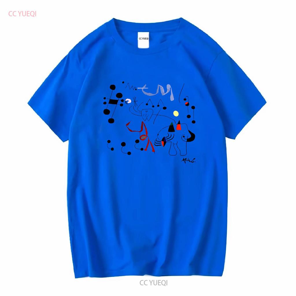 Joan Mirós Kunstwerk „Frau träumt von der Flucht“ (1945) – T-Shirt, lang- oder kurzärmelig, Vintage-Stil, gewaschen, dehnbar, stylisch