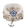 Bohemian Ethnic Style Beaded Bracelet Set with Anchor Pendant