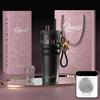 710ml Travel Thermos with Straw and Leak-Proof Lid Stainless Steel Metal Water Bottle for Hot and Cold Coffee Drinks