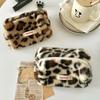 Fashionable Leopard Print Cosmetic Bag Large Storage Bag Makeup Bag Multipurpose Pencil Case Women Female Student