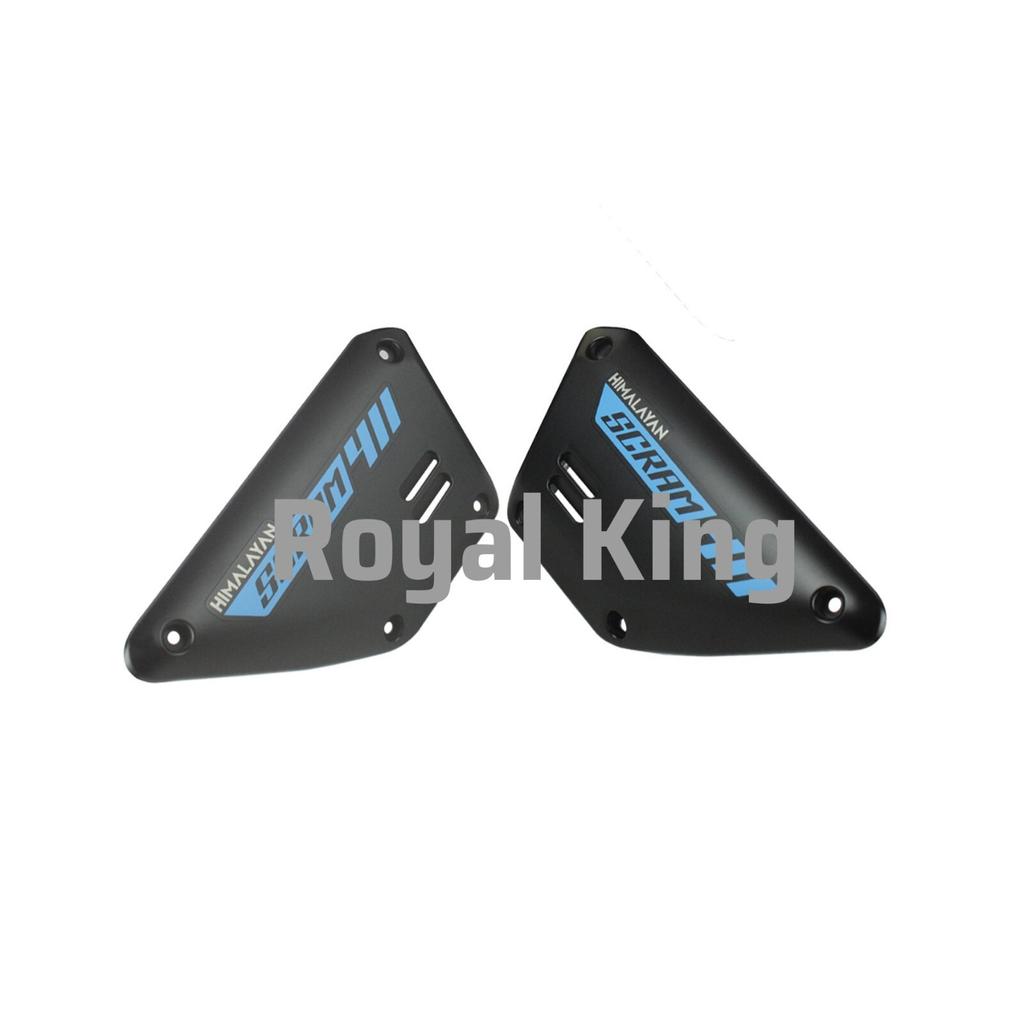 Royal Enfield "Graphite Blue Scram 411 Left & Right Side Panel With Sticker"