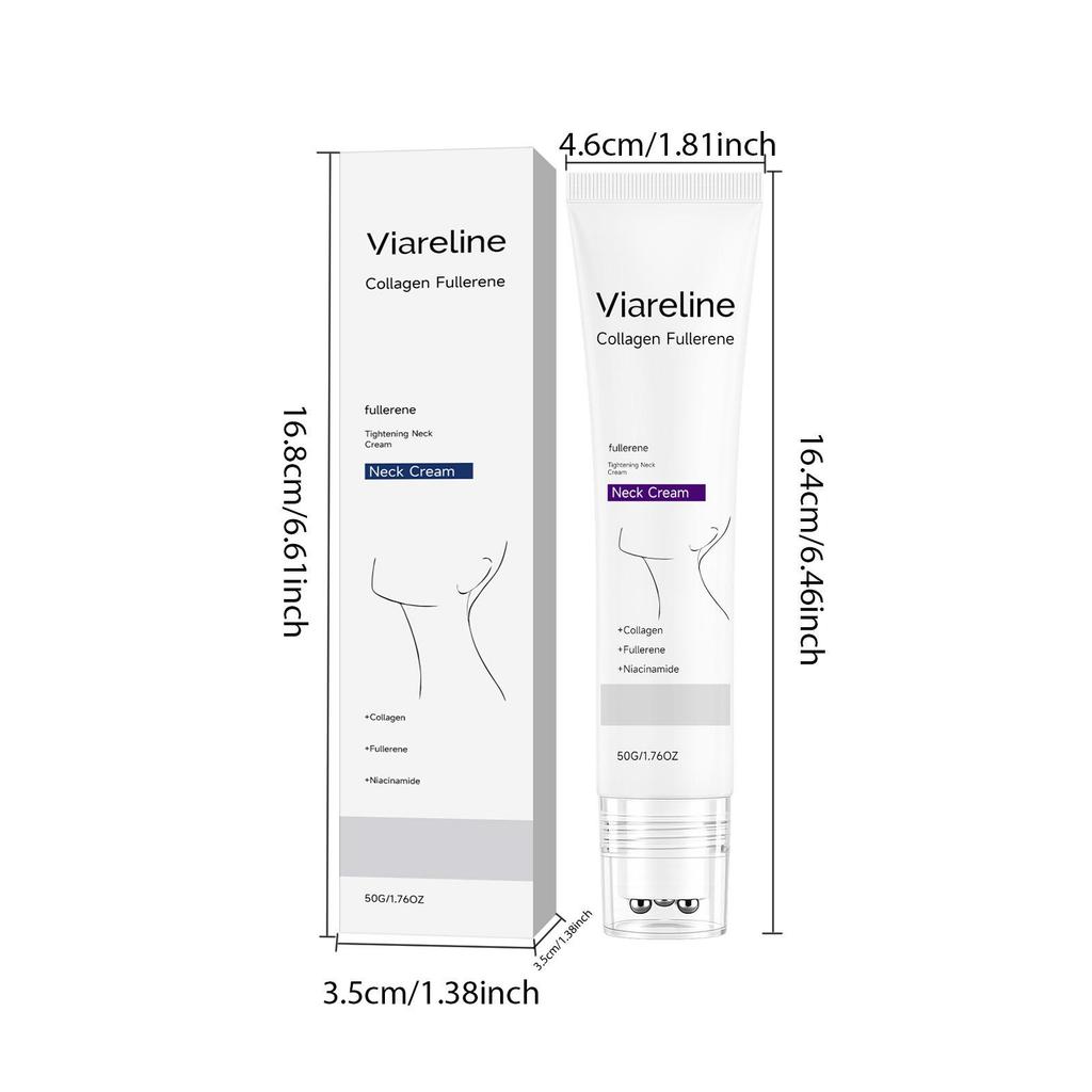 VIARELINE Collagen Neck Cream - Softens, Moisturizes & Hydrates Daily.