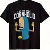 Vise a Bart Jsem Velký Cornholio Tričko Ležérní Letní Kulatý Výstřih s Potiskem Mírně Pružná Látka Ideální pro Muže - Muži...