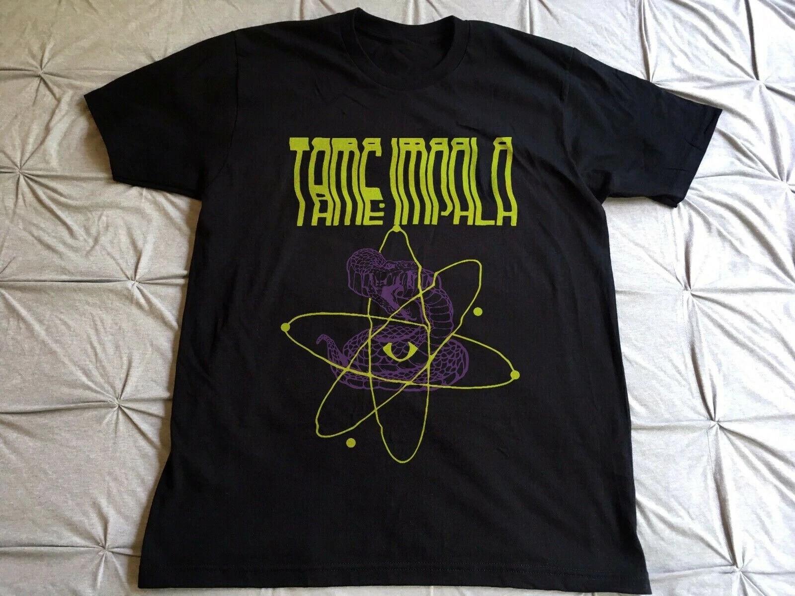 

Tame Impala 2019 Black men S-234XL T-shirt BL1891 2XL