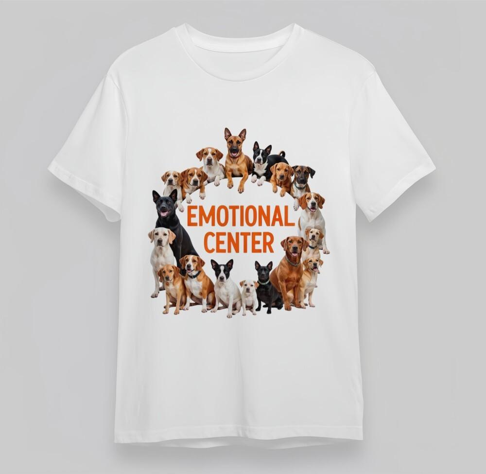 

Women s Oversize T-shirt With Puppy Circle Graphic Unisex White 100% Cotton Top S