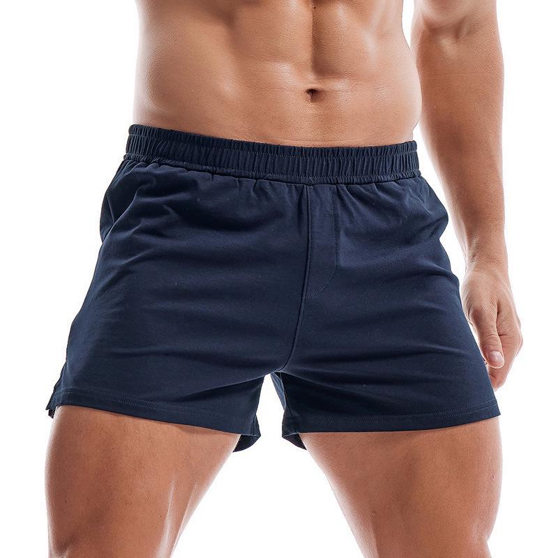 Men's Summer Thin Short-Sleeve Sports Shorts - Pure Cotton, Plus Size, Three-Quarter Length Fitness Wear