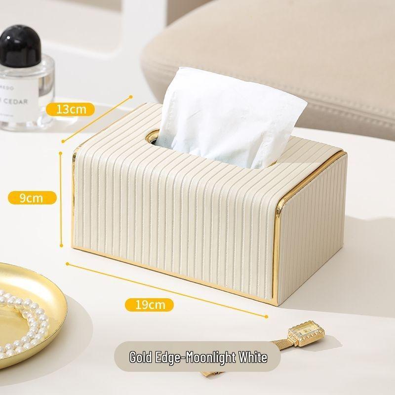 

Luxury Striped Tissue Box for Dining Table - Elegant and Premium Design for Home, Hotel, or Commercial Use
