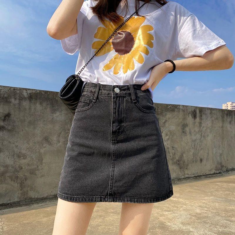 Classic Denim Skirt For Women With High Waist And Slim Fit For Autumn 2025