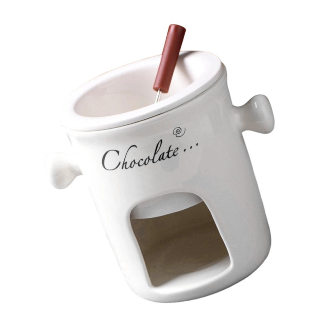 Heat Resistant Ceramic Fondue Cup For Chocolate Cheese Melting Perfect For Family Gatherings Dishwasher Safe Mug