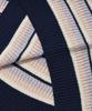 COVERNAT Multi-Stripe Crew Neck Knit Salmon