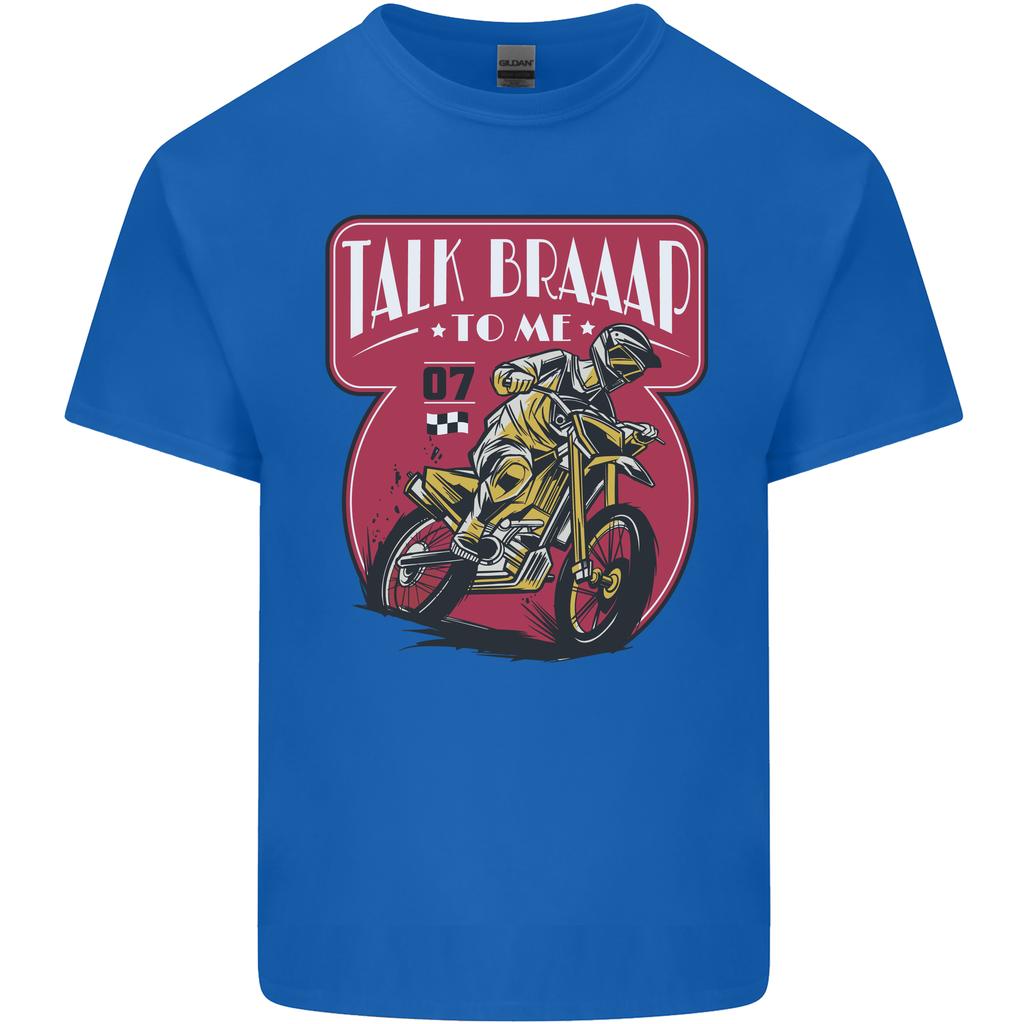 Motocross Talk Braaap MotoX Dirt Bike Motorcycle Unisexs Light Cotton TShirt