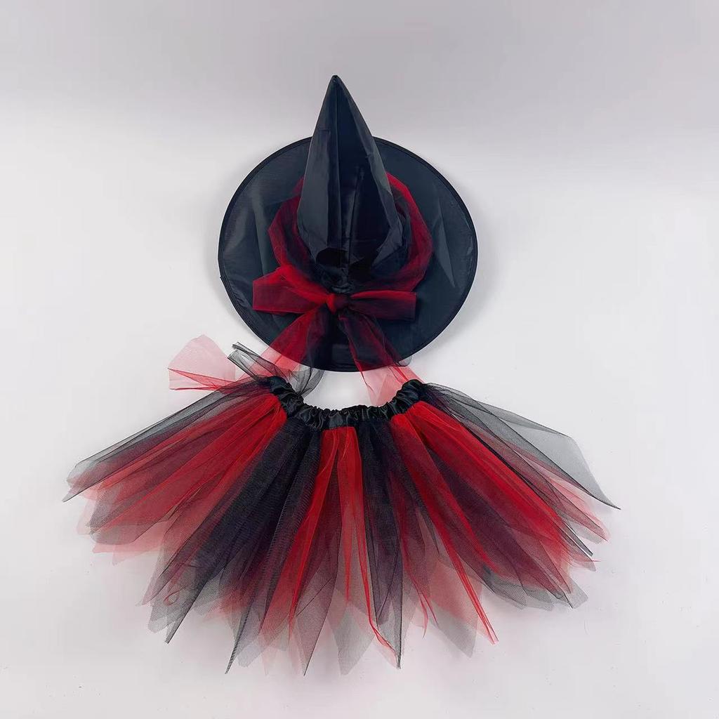 Halloween Costume, Witch Suit, Adult Children's Skirt, European and American Puffy Skirt Tutu Skirt