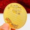 Santa Claus coins, New Year gifts, New Year's greetings, Christmas snowman, bells, commemorative medals, creative decorations, keychain