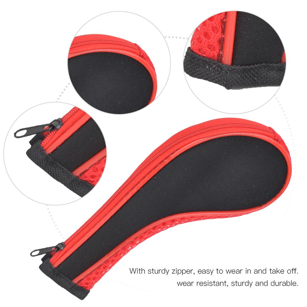 Golf Club Pole Cloth Headcover Protective Cover Heads Protector with Zipper