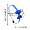 5pcs 2inch Grosgrain Ribbon Hair Bows with Headband Plastic Teeth Hairbands Girls Headbands Children Kids Hair Accessories