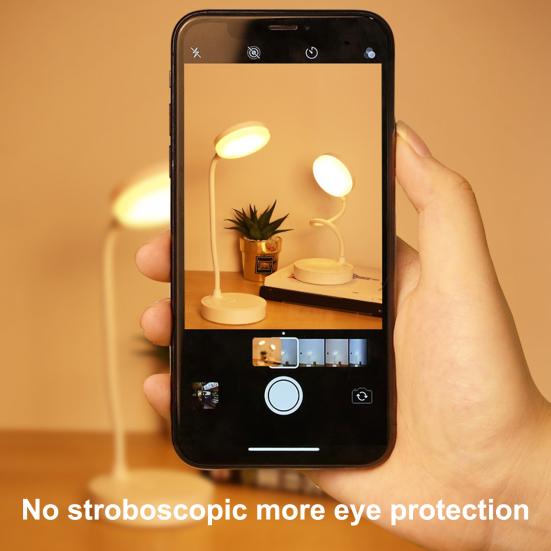 LED Night Light 3 Levels Dimmable Flicker Free Eye Protection USB Rechargeable Battery Powered Portable Touch Table Light