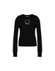 MOSCHINO Laurel Crown Wool Blend Knit Black
