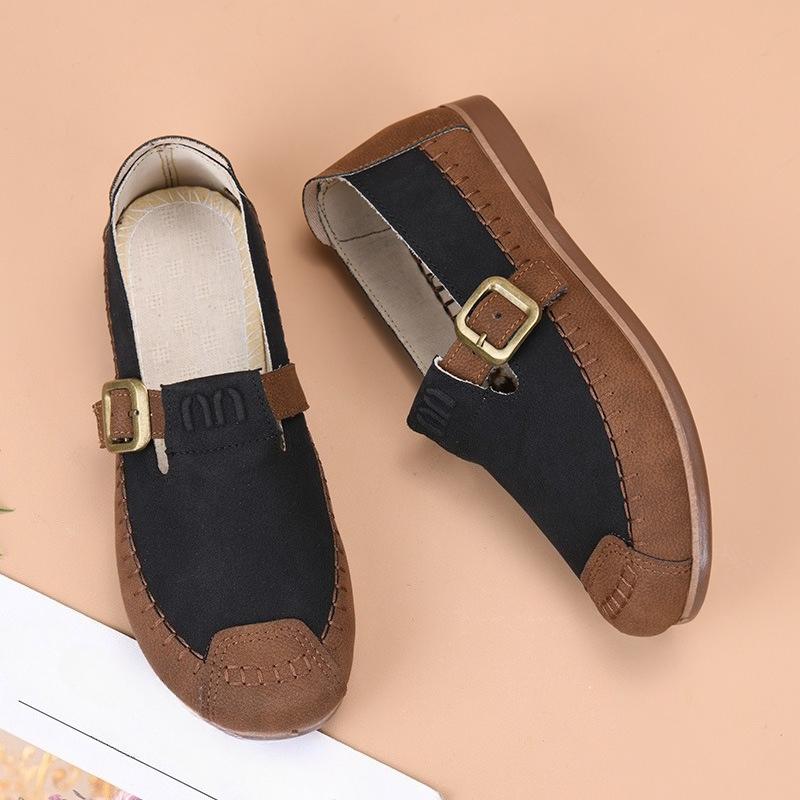 

New Cloth Shoes, Women s Single Shoes, Fashionable and Versatile Shoes, Women s Soft-soled Shoes, One-step Mom Shoes 36 чорний