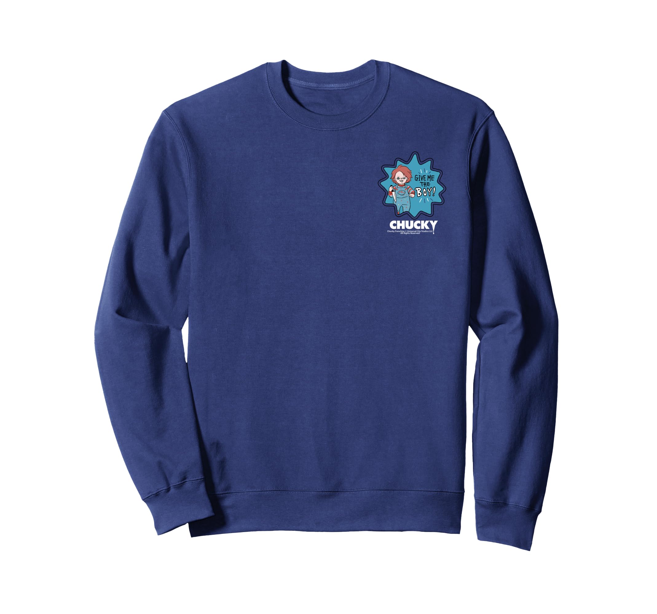 

Chucky Give Me the Boy Pocket Hit Sweatshirt синій