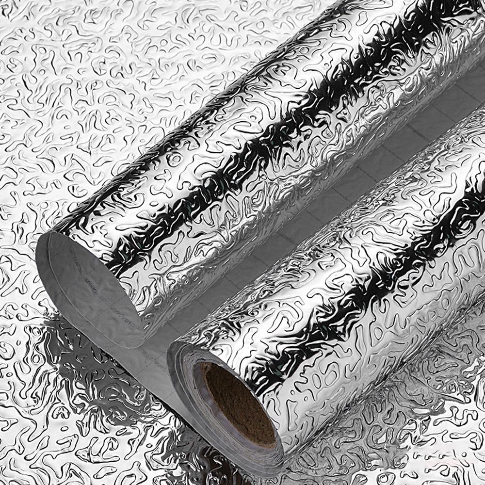 

1 рулон Кухня Водостійкі маслостійкі шпалери Кухня Водостійкі шпалери Готові до відклеювання та наклеювання Контактний папір з алюмінієвої фольги 10m