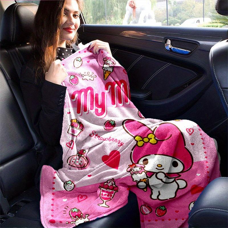 1pc. Cute My Melody Strawberry Theme Blanket - Perfect for Home, Office, Outdoor Use, Gift Idea, Suitable for All Seasonsz041791
