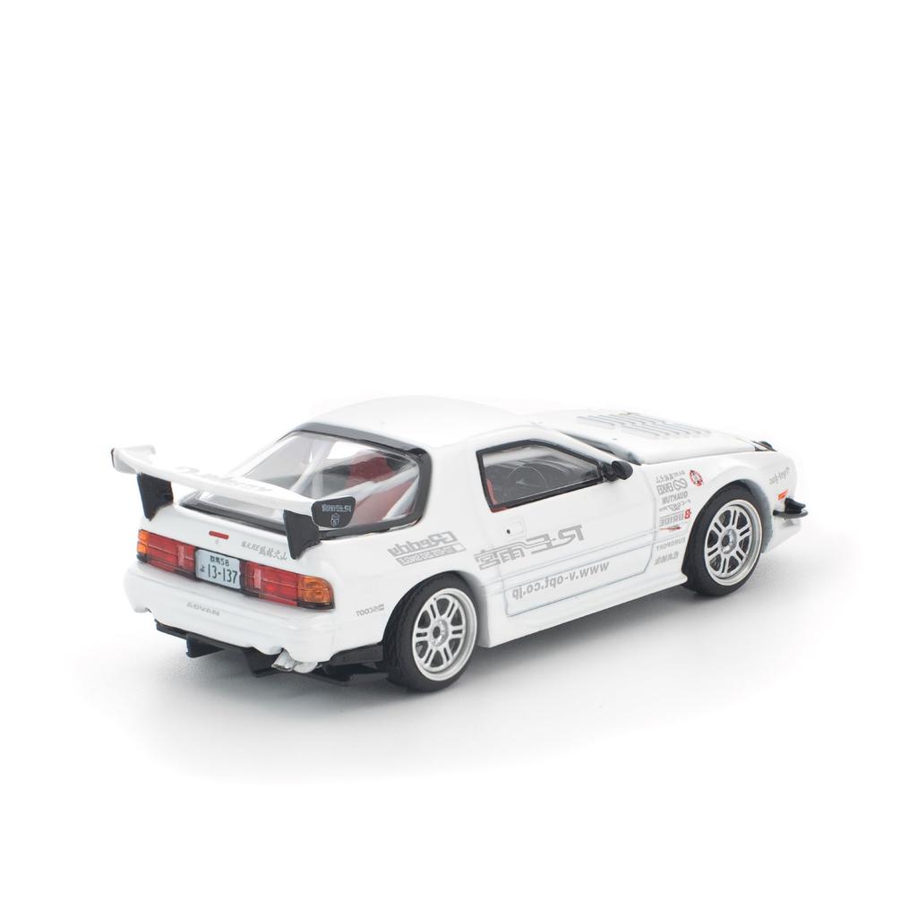 Genesis Company POP RACE 1/64 Mazda RX-7 (FC3S) RE Amemiya - White - Finished Model PR640260