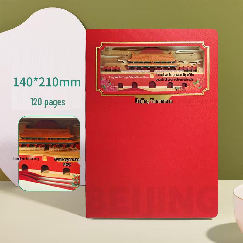 3D Carving Artistic Paper Notebook with Hollow Design - In Stock Cultural and Creative Gift