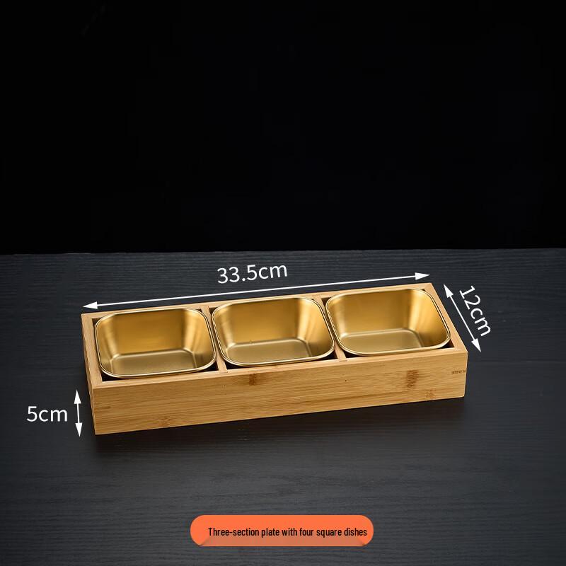 Youde Bamboo Divided Serving Tray