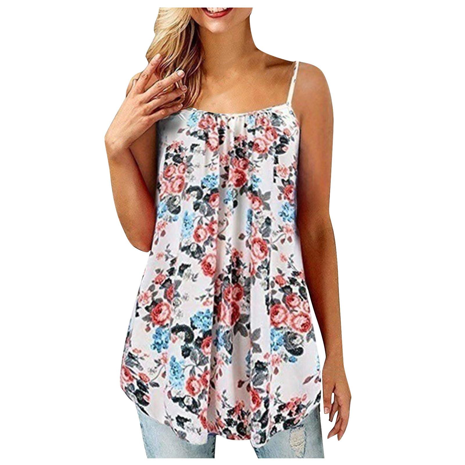 

Женский модный повседневный жилет без рукавов с богемным принтом, свободная майка, большой топ L розовый