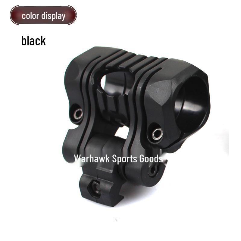 Five-Position 25mm Flashlight Mount Clip for Helmet Rail