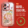 Applicable To OPPOReno14 Mobile Phone Case 360 ° Magnetic Suction Bracket 13pro New 12 Soft Silicone 11 Light Luxury Men and Women