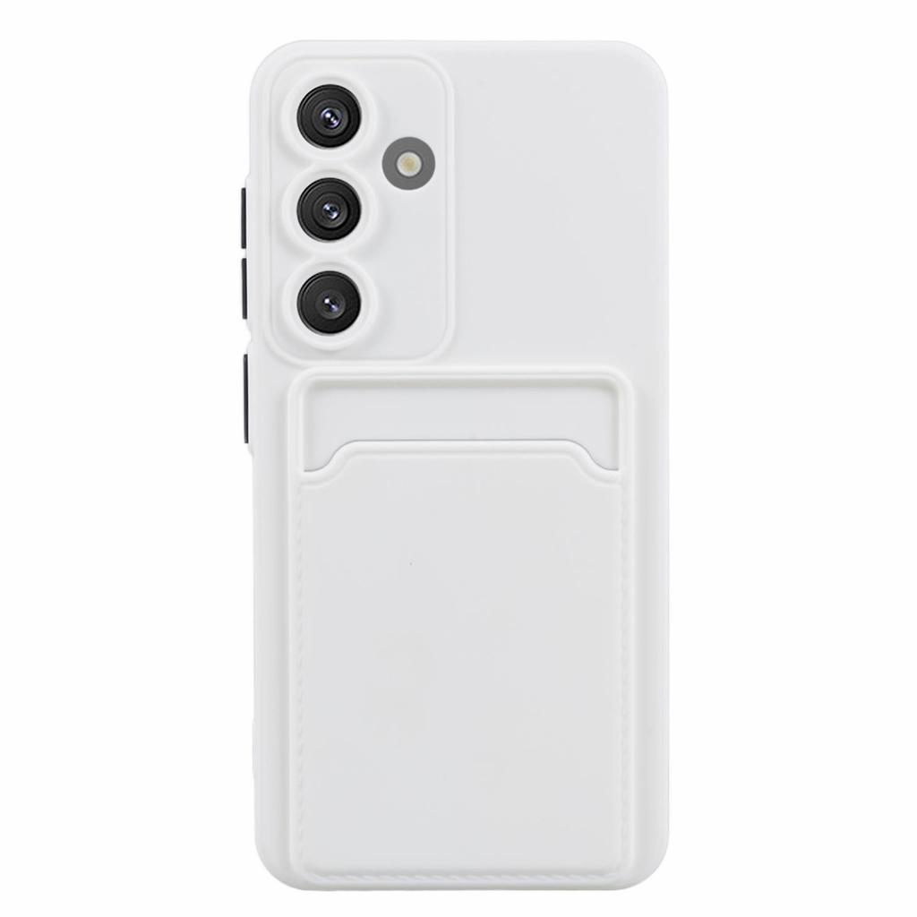 Para Capa Samsung Galaxy A55 5G com Porta-Cartão Anti-Riscos TPU Macio Capa Traseira do Telefone