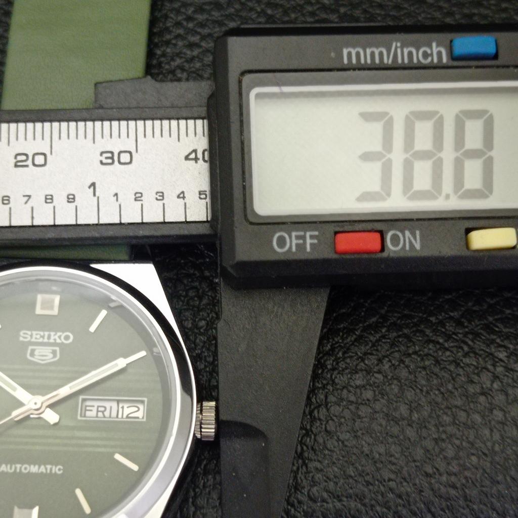 CEAS SEIKO 5 AUTOMATIC JAPONEZ VINTAGE RECONDIȚIONAT, BĂRBĂTEȘTE, CU CADRAN VERDE, A434689-2, R121-a434689