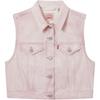 Levis SS25 Casual Slim Fit Short Denim Vest Women Vests Pink A7437-0005
