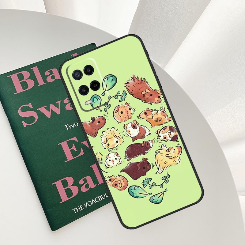 Guinea Pig Case For Oppo A54 A74 A94 A54S A57S A15 A16 A17 A52 A72 A76 A96 A58 A78 A98 A77 A5 A9 Cover