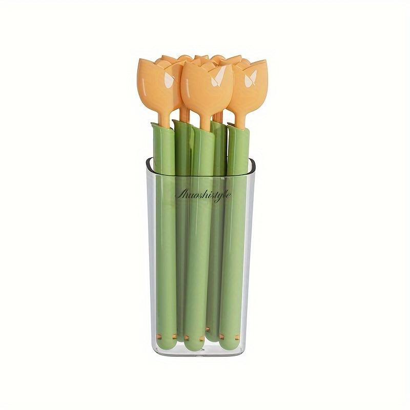 

5pcs/set New Tulip Shape Sealing Clip Moisture-proof Magnetic Storage Box Sealing Clamp Multifunctional Fresh-keeping Clip помаранчевий