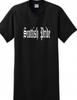 Scottish Pride T-Shirt Black White Old English Scotland UK Tee Shirt
