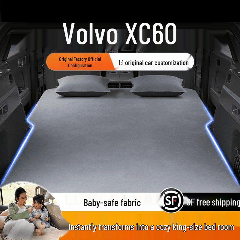 Volvo XC60 Inflatable Car Bed for Trunk - Ideal for Camping, Travel, and Self-Driving Tours