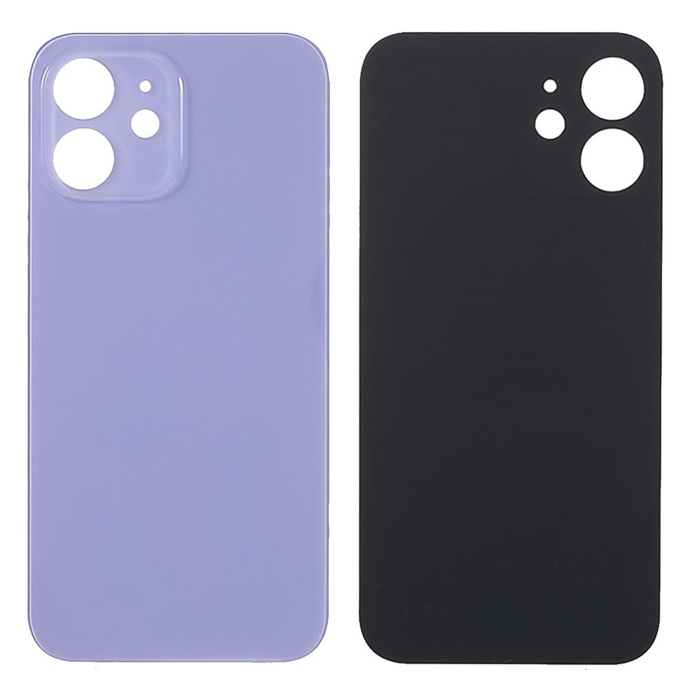

For iPhone 12 mini 5.4 inch (without Logo) Battery Housing Cover Repair Part (Big Hole) Purple