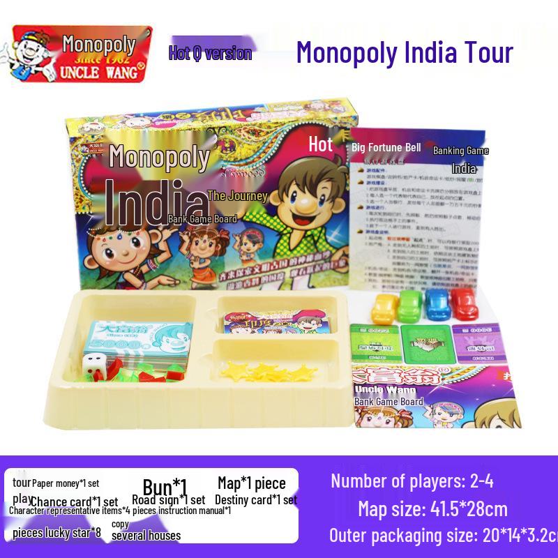 Monopoly Q Version: China & World Tour Edition Board Game