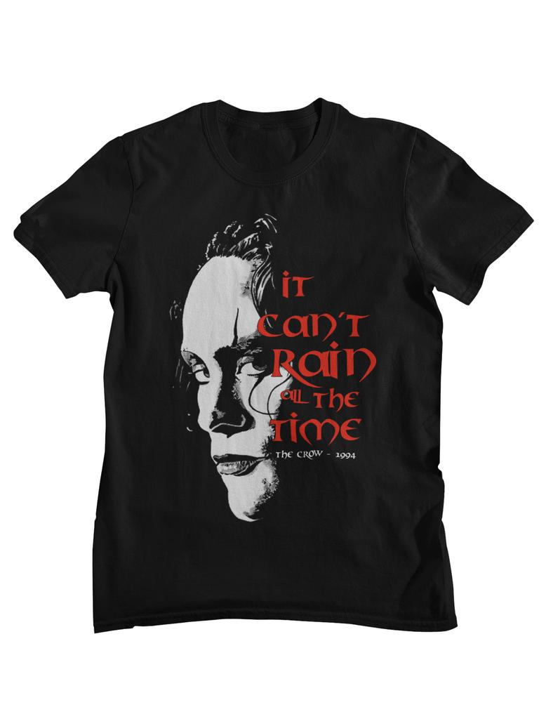 The Crow Vintage Style T Shirt Gothic Revenge Movie Print Casual Cotton Short Sleeve Streetwear Tee