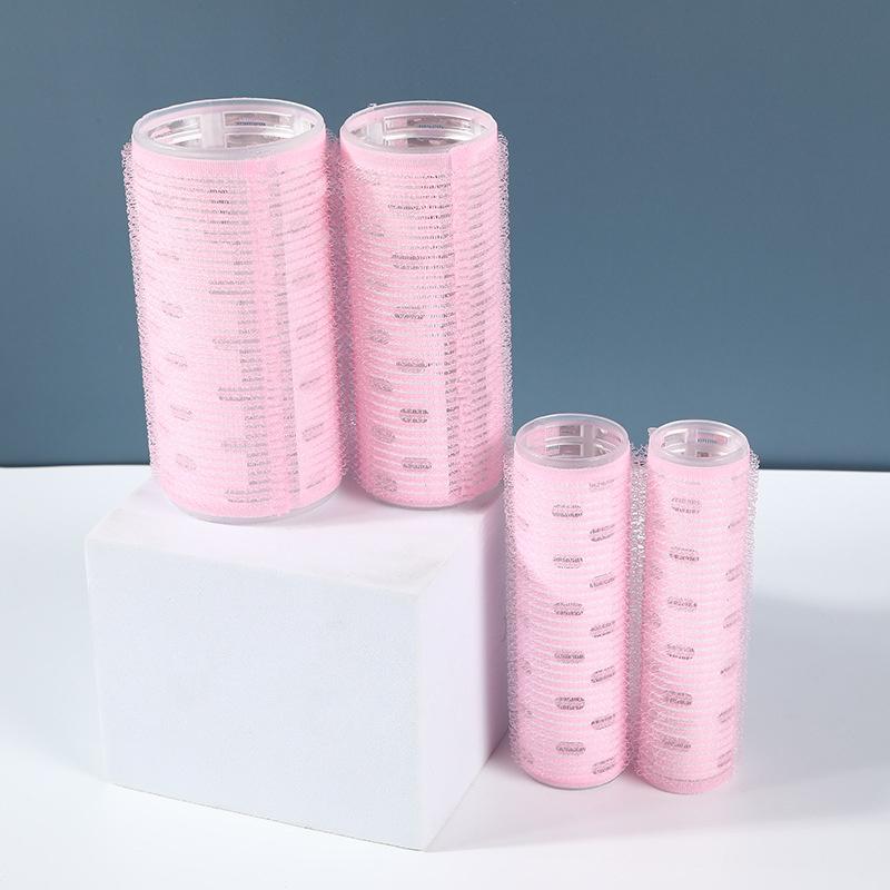 

BEPAN 4pcs Self-Adhesive Hair Rollers Set Hair Volume Curling Styling Tools Plastic Korean Heatless Hairdressing Curlers Bang Roller